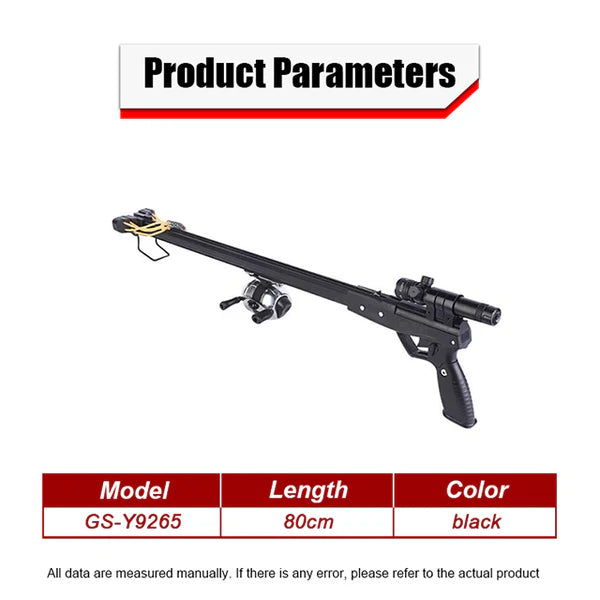 Buy Slingshot Gun Powerful Long Rod with Fishing Reel Online.