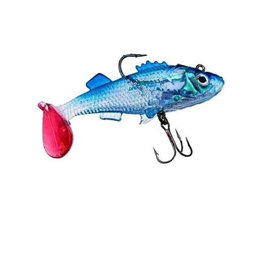 Buy  Fishing Lures Saltwater Silicone Soft Bait Artificial Baits Online | Buy Fishing Lures Saltwater Silicone Soft Bait Artificial Baits, Fishing Spoon Double Hook Pack of 4 Online