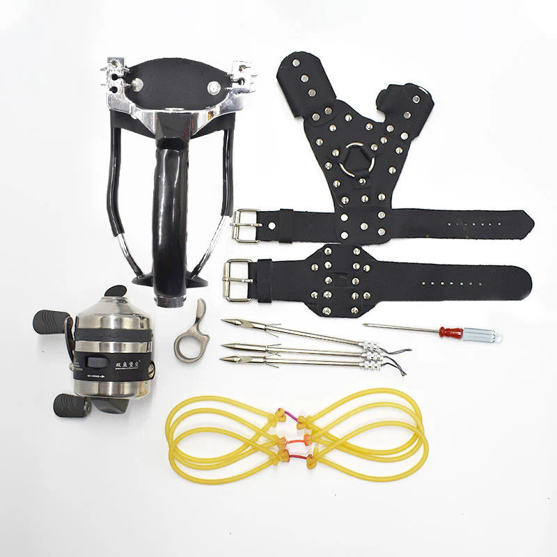 Buy  Fishing Slingshot with Plastic and Metal Online|Buy Stainless Steel Fishing Slingshot with Plastic and Metal Reel Combo for Outdoor Fishing Slingshot Catapult